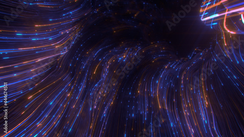 Sci-fi wormhole with light ...