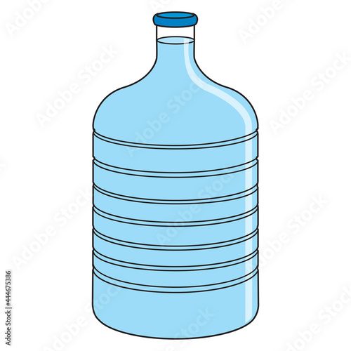 gallon water bottle vector illustration