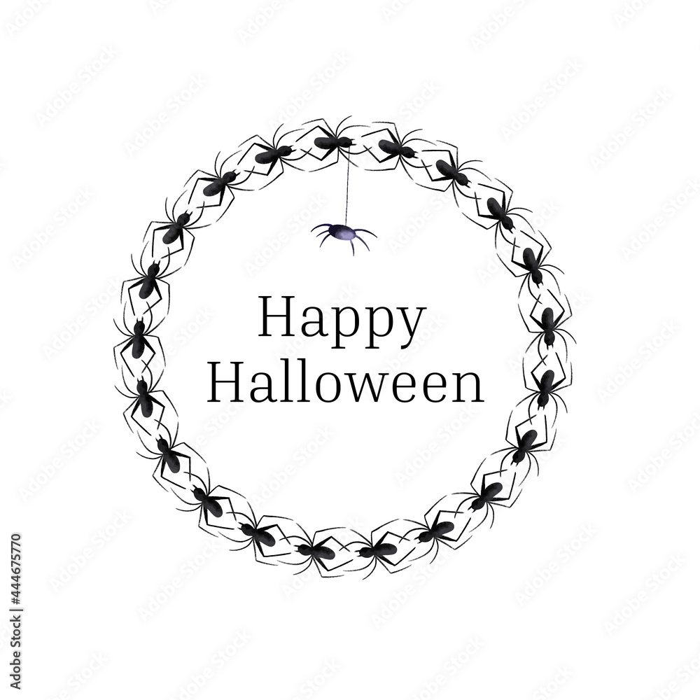 Set of Halloween ribbons and characters Set of Halloween ribbons and characters