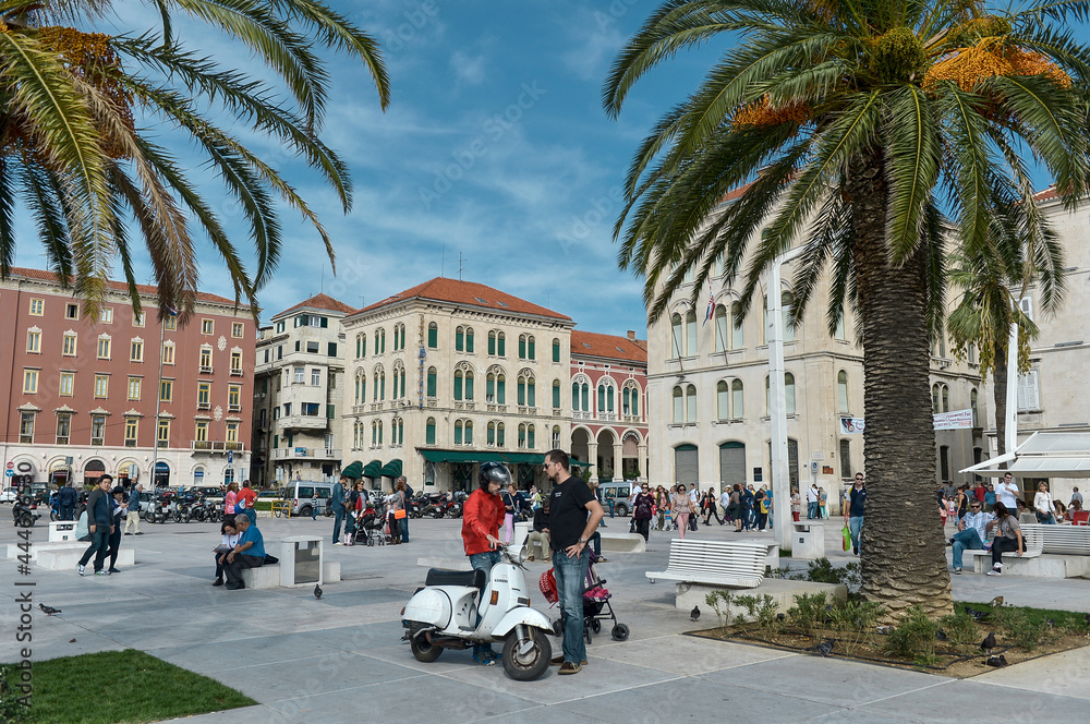 Fototapeta premium Croatia old town summer