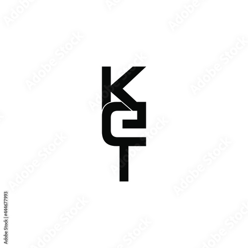ket initial letter monogram logo design