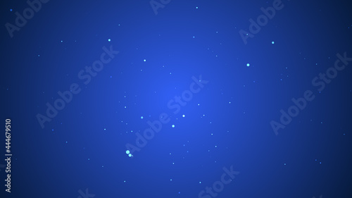 Blue background with particle stars backgroumd photo