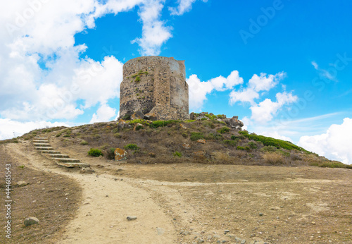 Cabras (Italy) - The coastal touristic town in Sardinia region and island, with Is Arutas Mari Ermi Putzu Idu beach, Sinis peninsula and Tharros archaeological site. photo