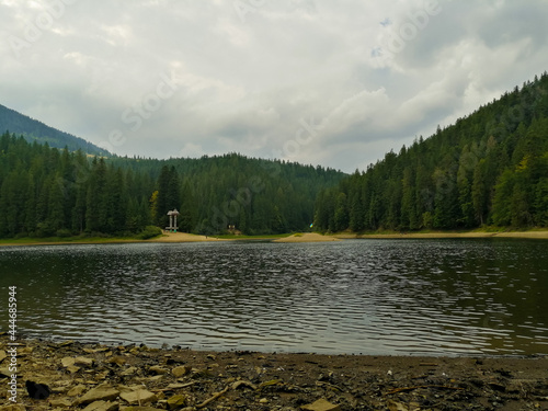 Lake Synevir in the Carpathian Mountains photo