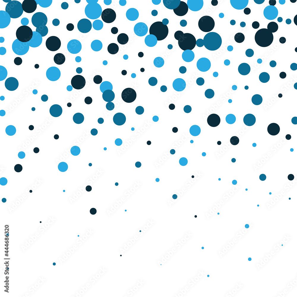 Vector modern geometrical blue circle abstract background.