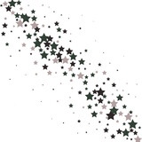 Gray stars scatter charming holiday vector background. Twinkle luminous star sparkles magical illustration.