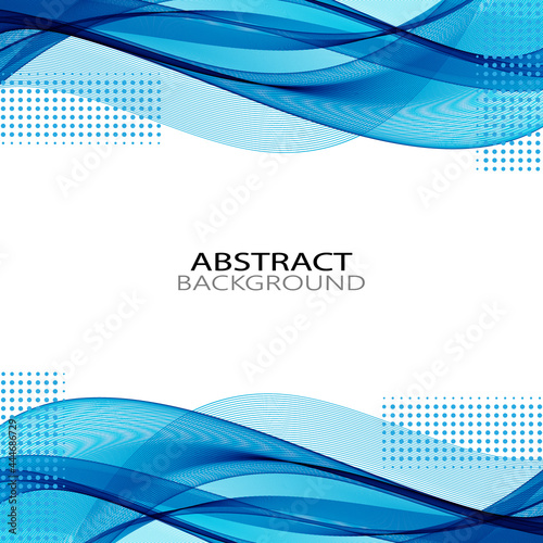 Smooth abstract border wave soft dotted background modern futuristic cool layout.