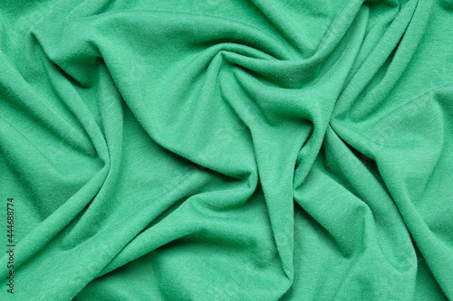Texture of color fabric with folds