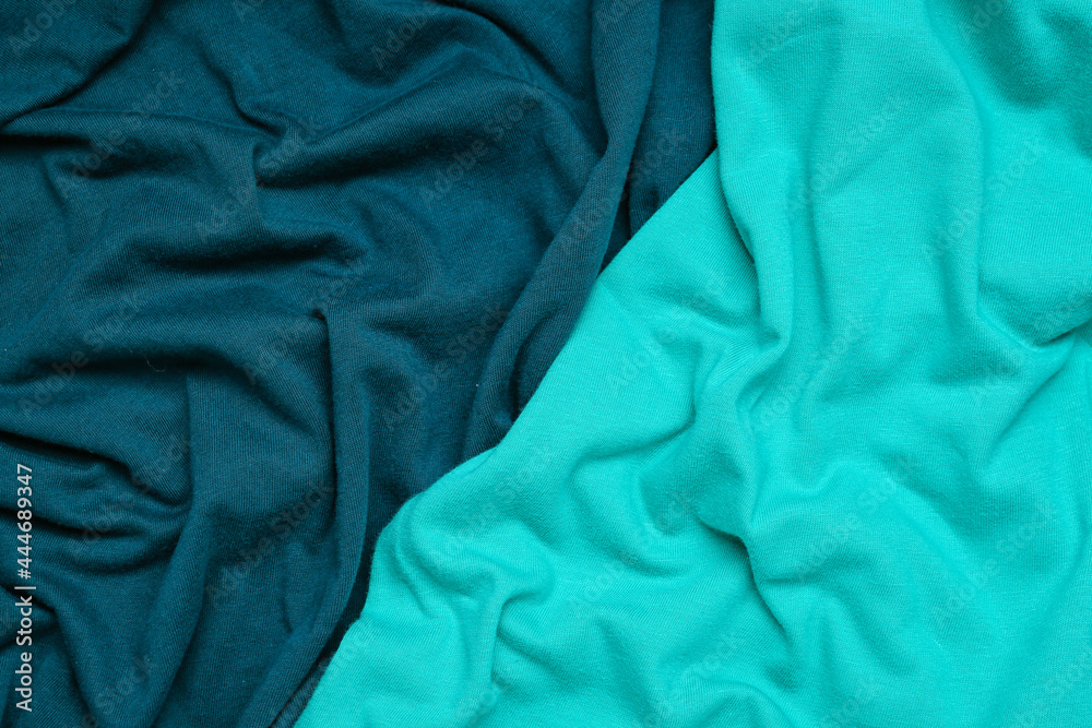 Texture of color fabrics as background