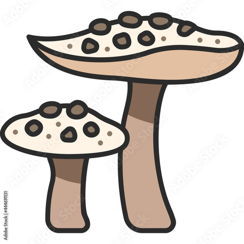 parasol mushroom icon
