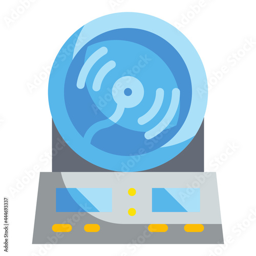 friability tester flat icon photo