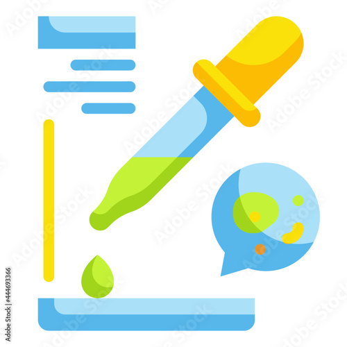 pipette flat icon