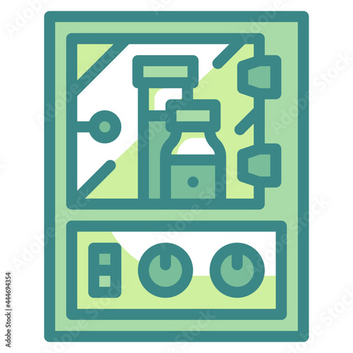 incubator blue line icon