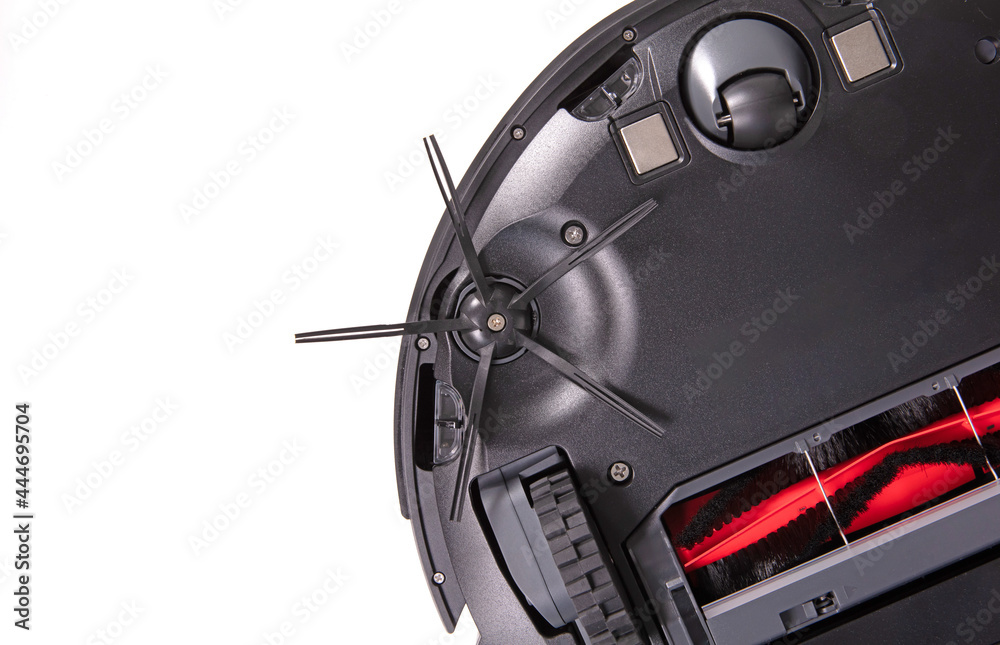 Fototapeta premium Bottom of a robot vacuum cleaner