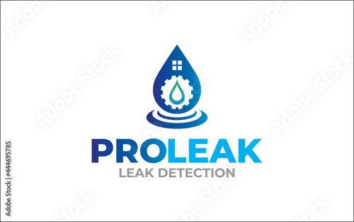 Illustration graphic vector of water leak detection service Logo Design template-10