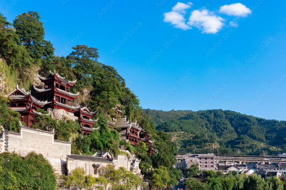 Qinglong cave scenic area, Zhenyuan Town, Guizhou Province, China
