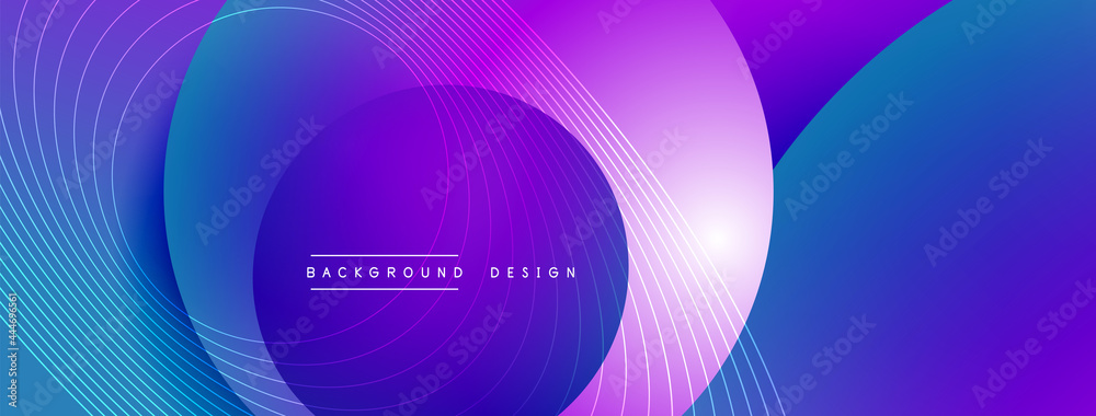 Gradient circles with shadows. Vector techno abstract background. Modern overlapping forms wallpaper background, design template Gradient circles with shadows. Vector techno abstract background. Modern overlapping forms wallpaper background, design template
