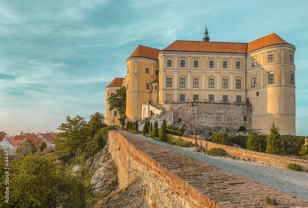 Mikulov Castle, Moravia, Czech Republic. Nikolsburg