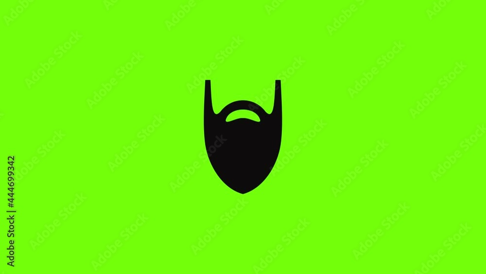 Fashion beard icon animation