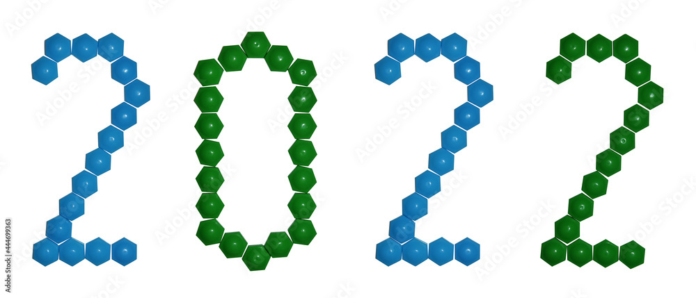 Happy New Year 2022. figures for preparing for the holiday. Happy New Year 2022. figures for preparing for the holiday.
