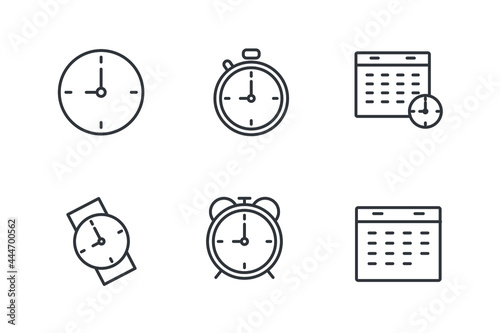 time set icon, isolated time set sign icon, vector illustration