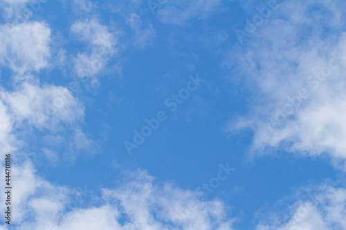 Blue sky and cirrus clouds  can be used as background.