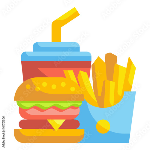 fast food flat icon