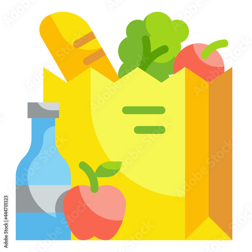 grocery flat icon