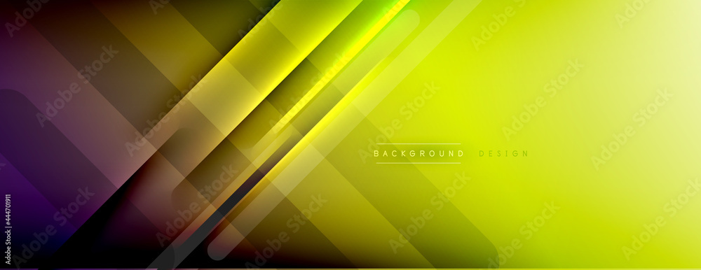 Abstract background. Shadow lines on bright shiny gradient background. Abstract background. Shadow lines on bright shiny gradient background.