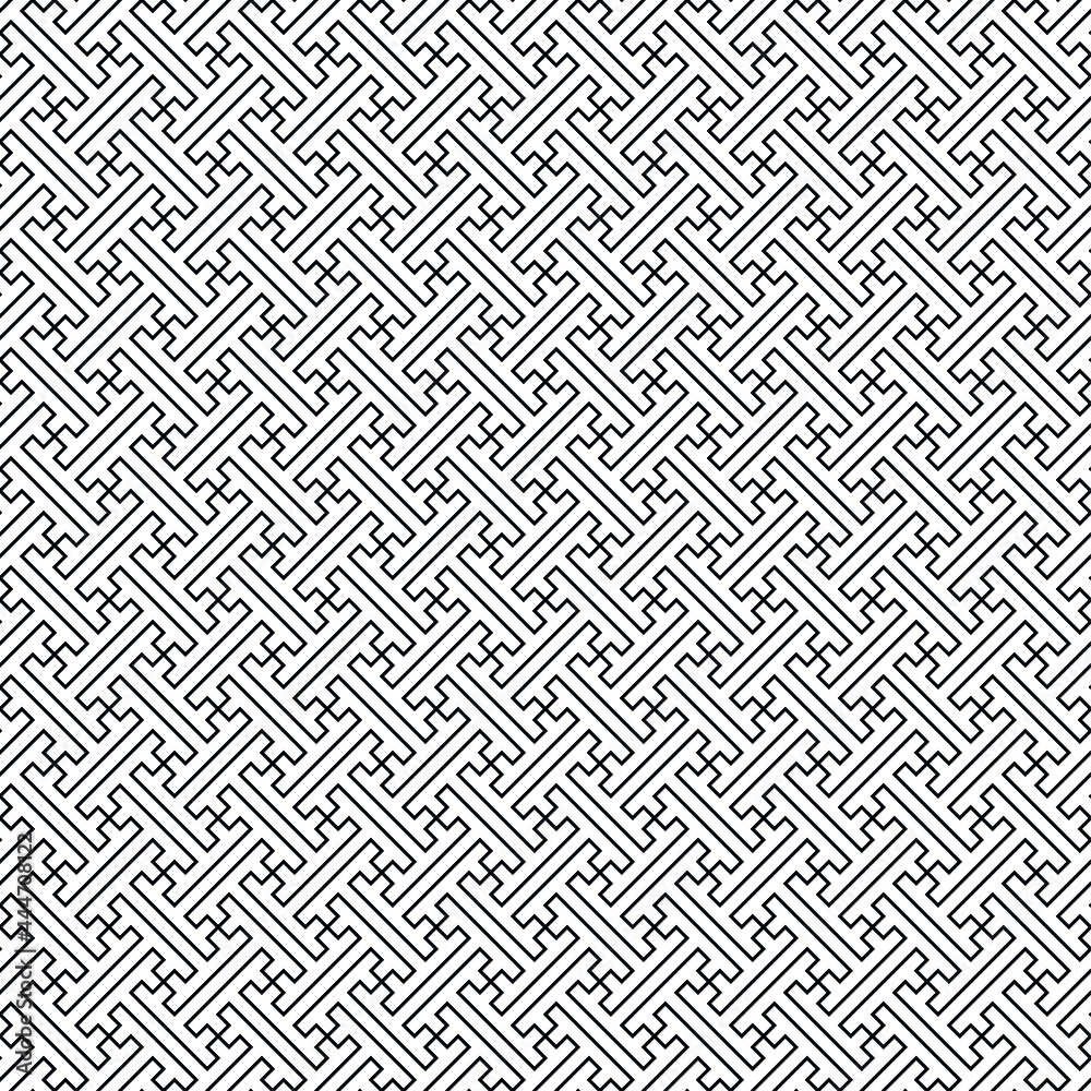 Seamless geometric ornament in Japanese tradition.Average lines. Seamless geometric ornament in Japanese tradition.Average lines.