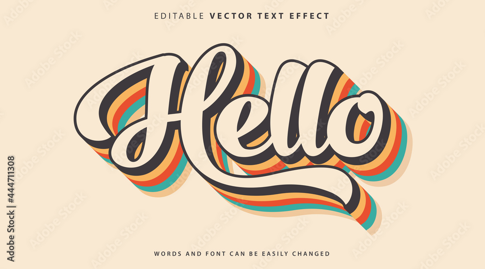 Naklejka premium Fully Editable Text Effect Style