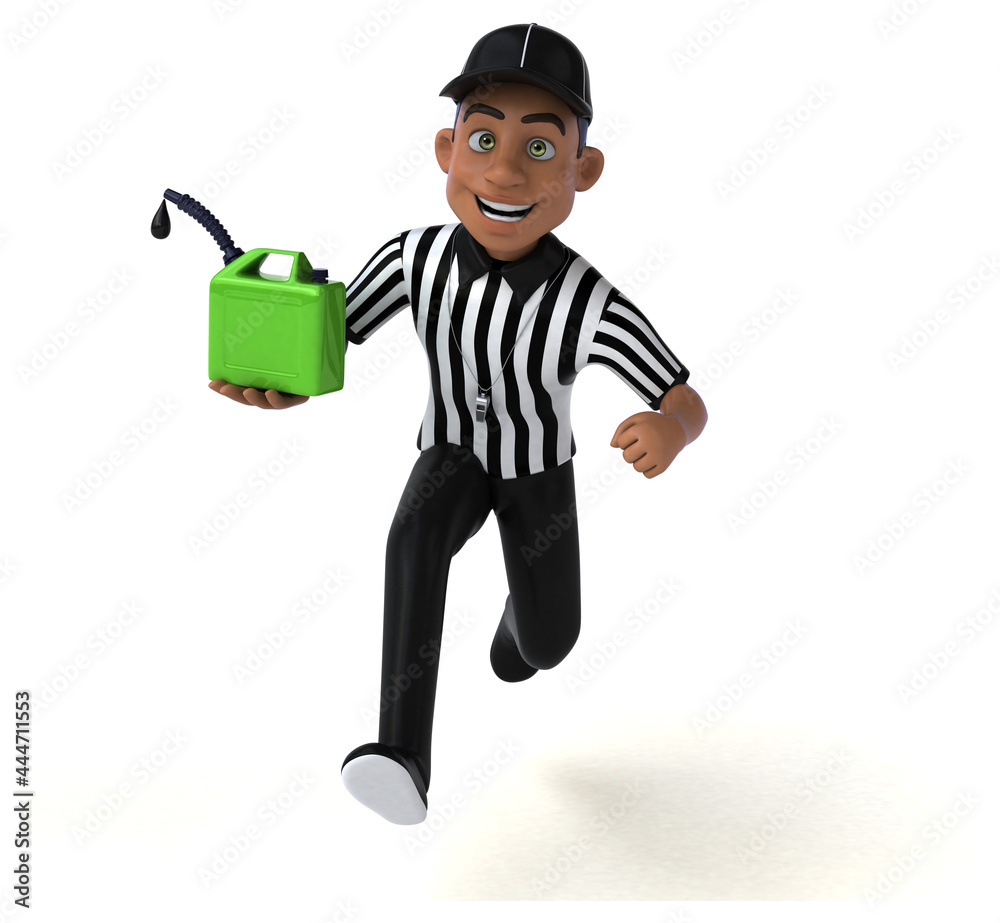 Fun 3D Illustration of an american Referee Fun 3D Illustration of an american Referee