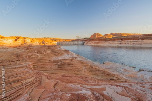 An overlooking landscape view of Glen Canyon National Recreation Area, Arizona