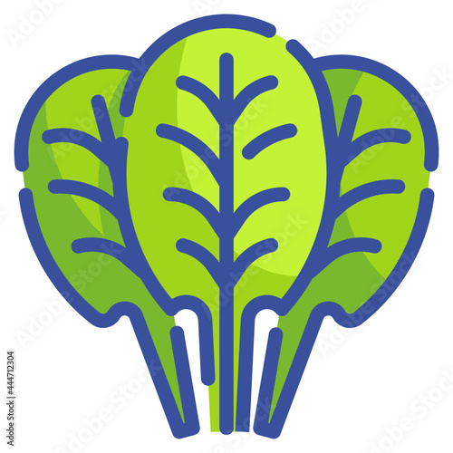 spinach line icon