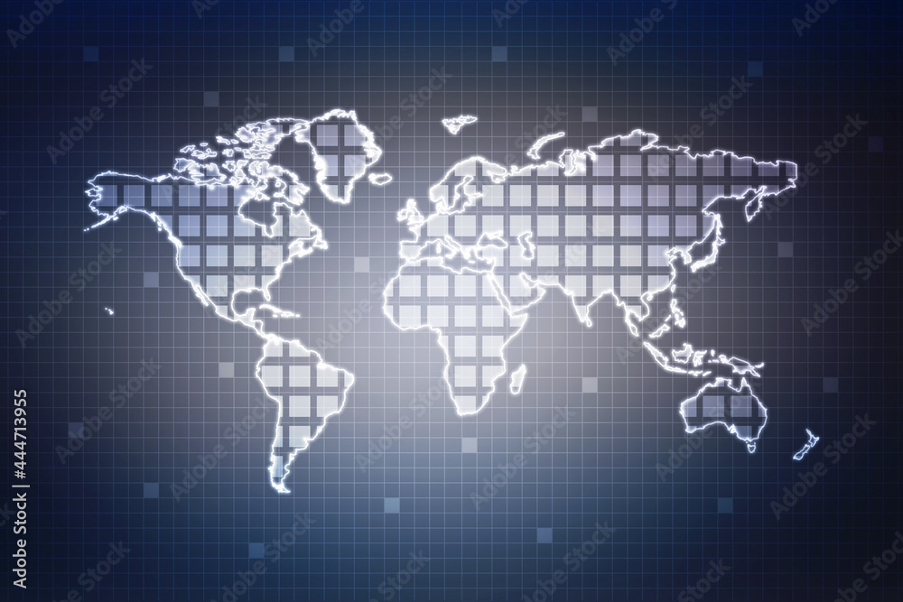 Fototapeta premium Internet connection network high digital technology. Abstract geometric background with connecting points and lines, Abstract Technology background