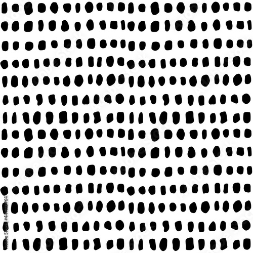 Seamless pattern with round organic shapes. Fashion stylish natural texture.