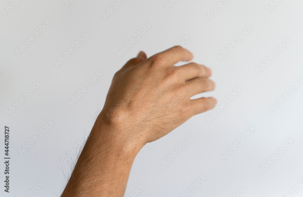 Hands on the side. Hands on the side