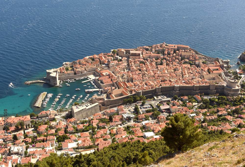 Dubrovnik Old City Panorama, Croatia