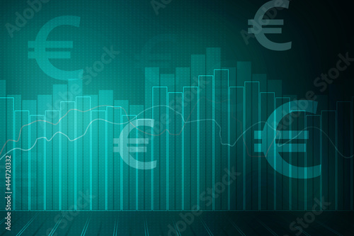 2D rendering euro currency symbol
