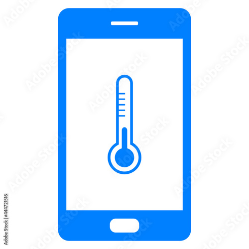 Thermometer und Smartphone