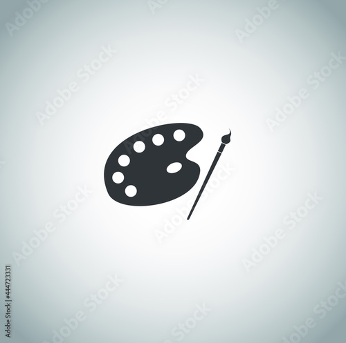 Black school icon on white background