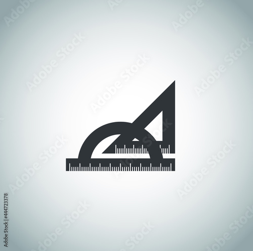 Black school icon on white background