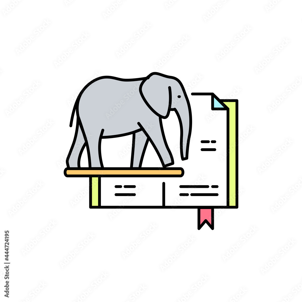 Zoology line icon. Isolated vector element.