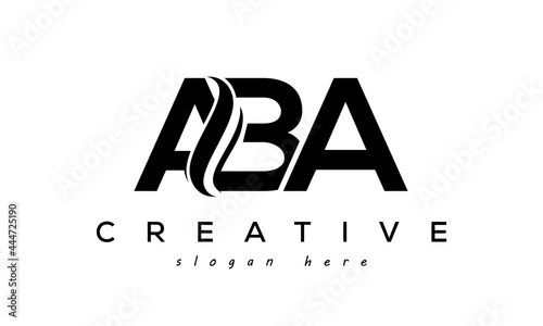 Letter ABA creative logo design vector