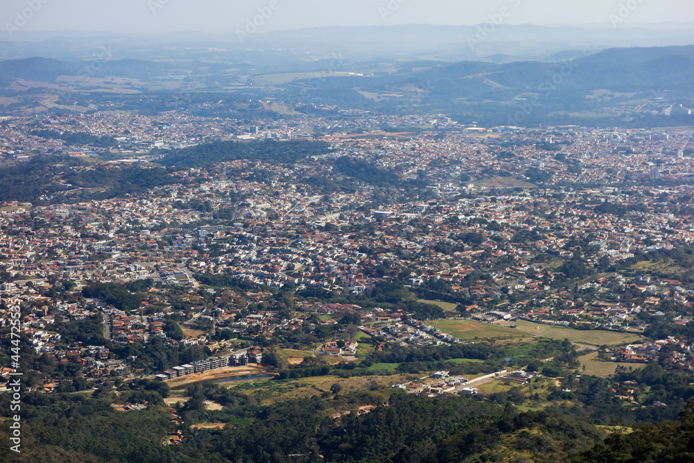 panoramic of Atibaia city, in Sao Paulo, Brazil. cityscape