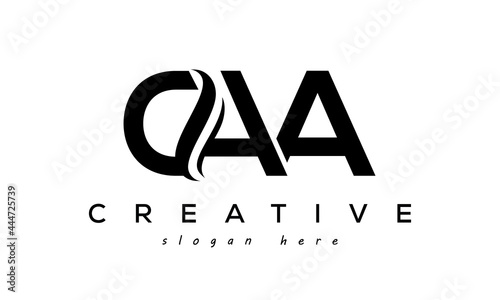  Letter CAA creative logo design vecto photo