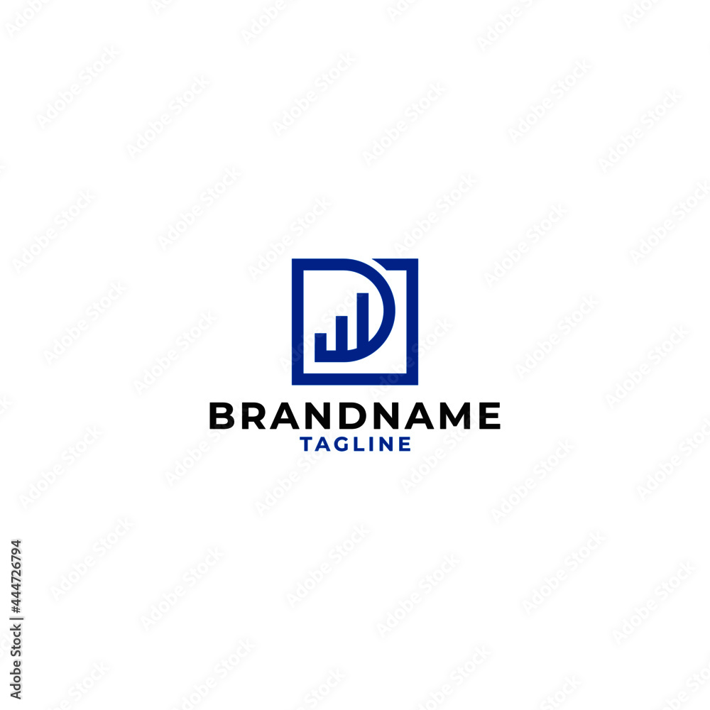 letter d up symbol sign chart bar logo design letter d up symbol sign chart bar logo design