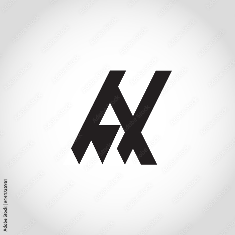 letters A and N monocrom logo, suitable for use as the initials of the logo of Mr. A N letters A and N monocrom logo, suitable for use as the initials of the logo of Mr. A N