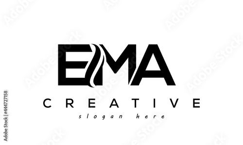 Letter EMA creative logo design vecto