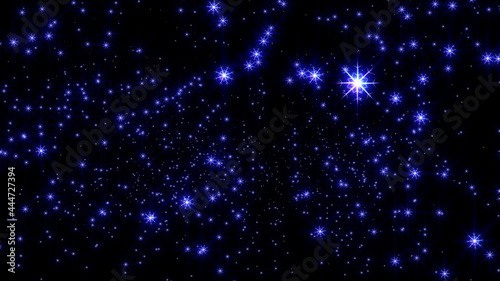 christmas snow stars light at night